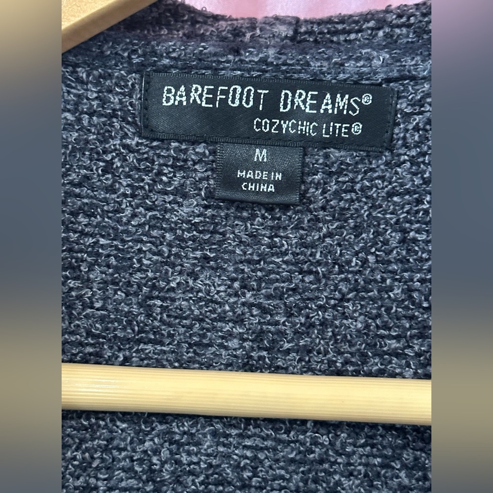 Barefoot Dreams Cozy Chic Lite open Cardigan- Sz Medium - Picture 10 of 12